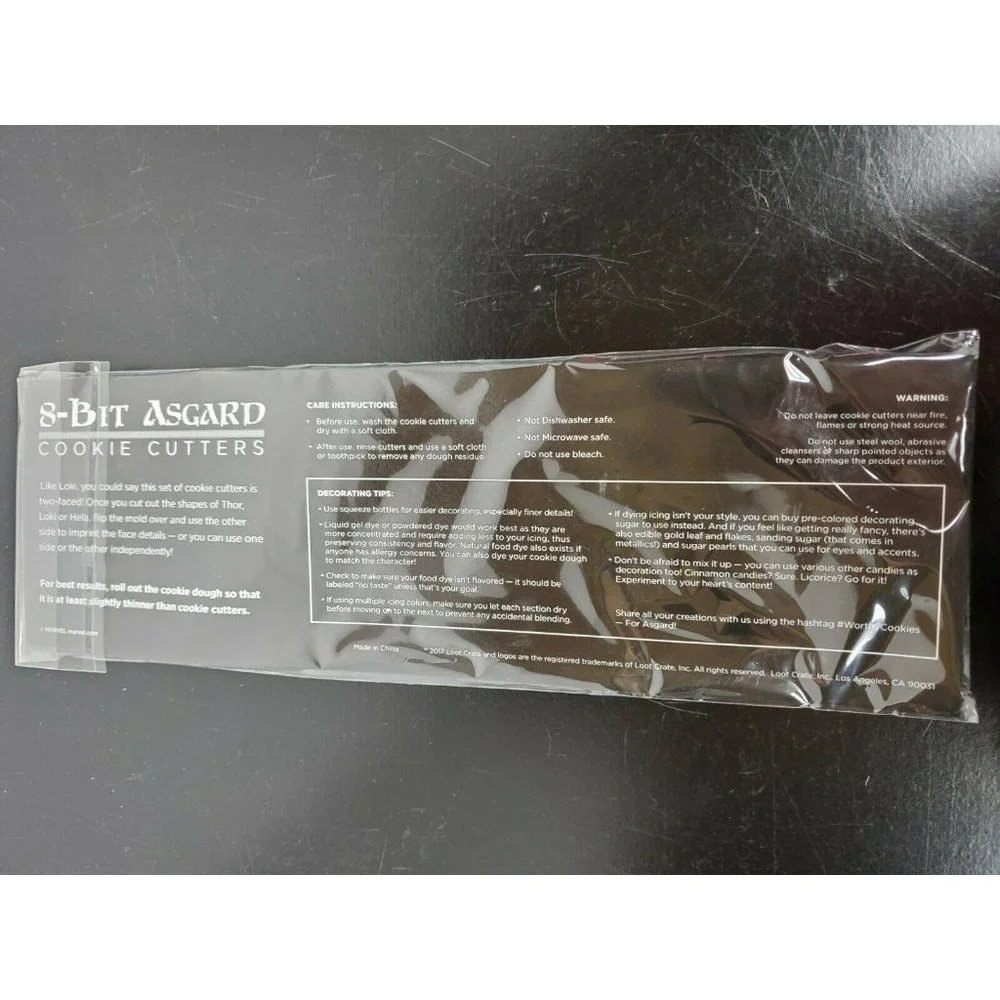 Loot Crate Marvel 8-Bit Asgard‎ Cookie Cutters feat